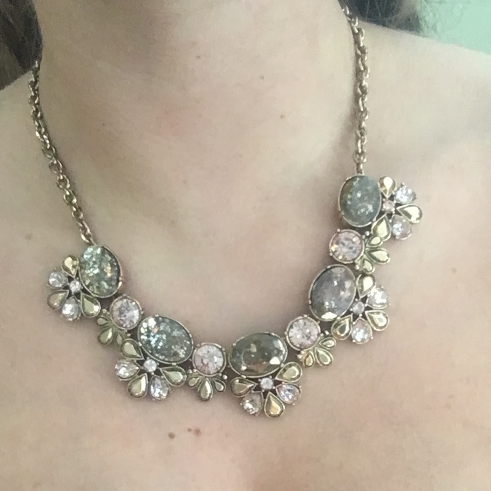 Pink stone necklace